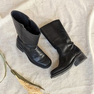 FRYE Vintage campus boots black leather